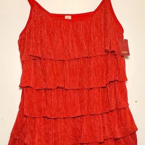 NOBO Red Ruffled Cami